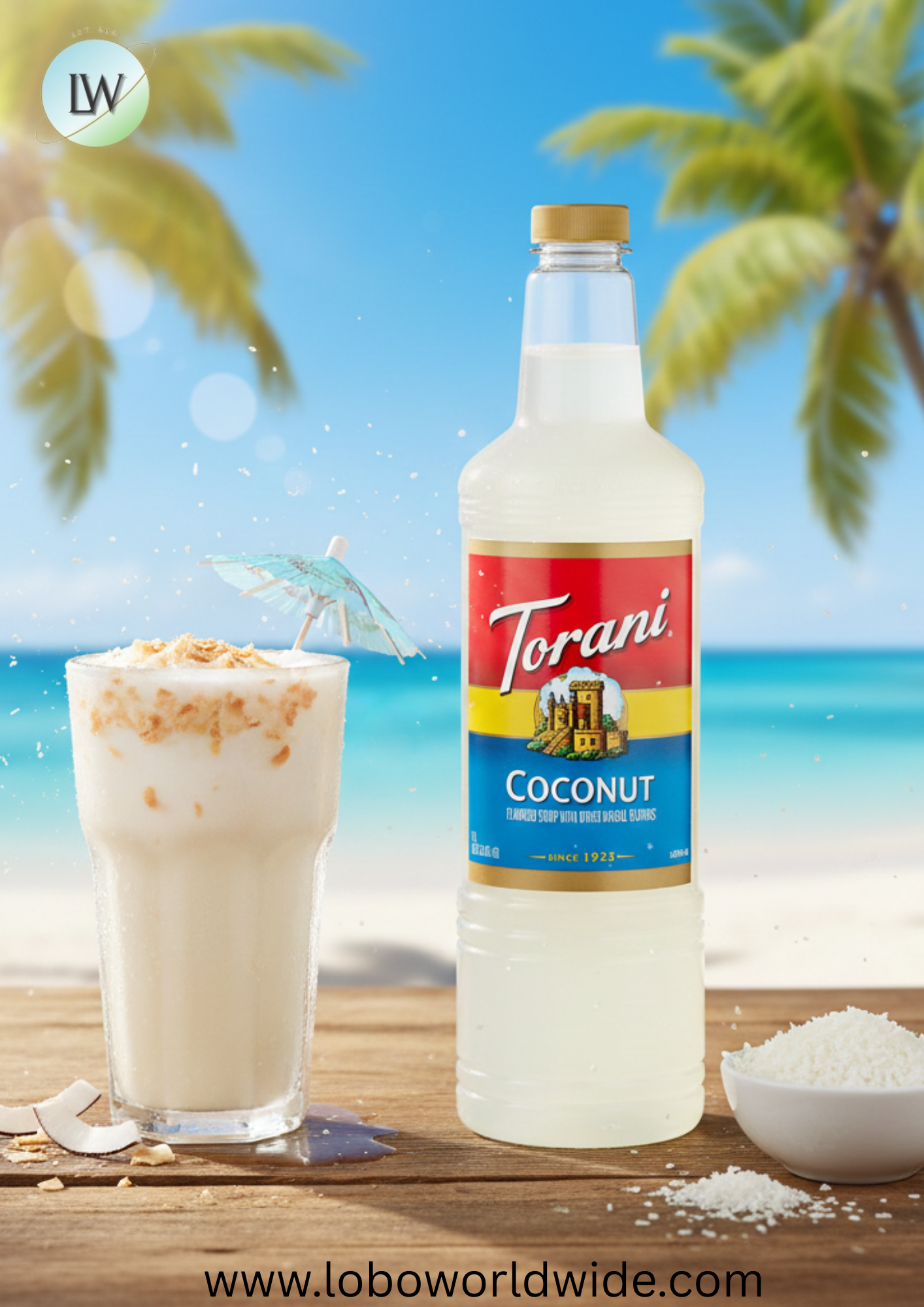 Torani Syrup Plastic Bottle 1 Liter - 6/Case (Various Flavors)