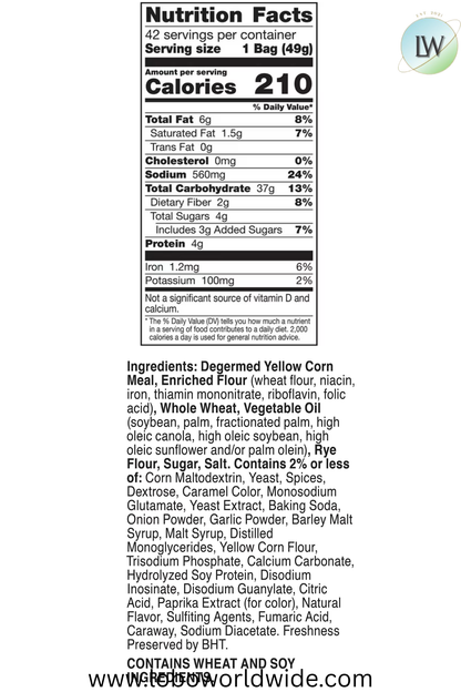 Chex Mix Traditional Savory Snack Mix, 1.75 oz., (Pack of 42)