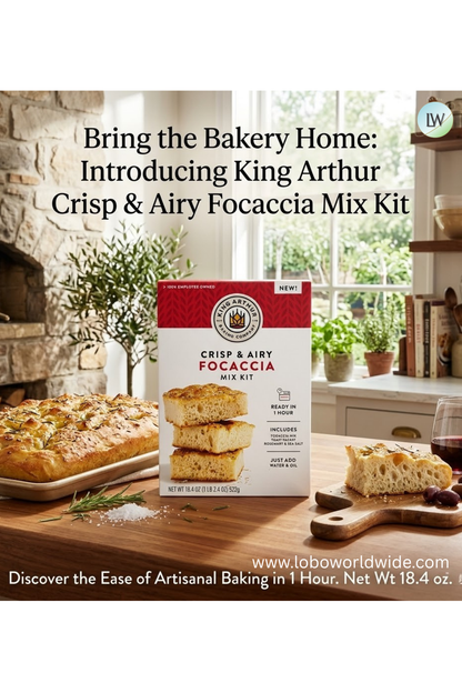 King Arthur Baking Company Crisp & Airy Focaccia Mix Kit 18.4 oz.