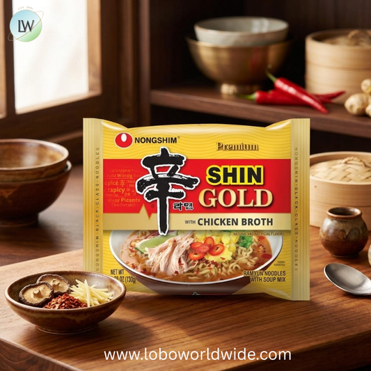 Nongshim Ramen Noodles, Gourmet Instant Ramen, Premium Microwavable Noodle Soup, Shin Gold, 4.58 Ounce (Pack of 16)