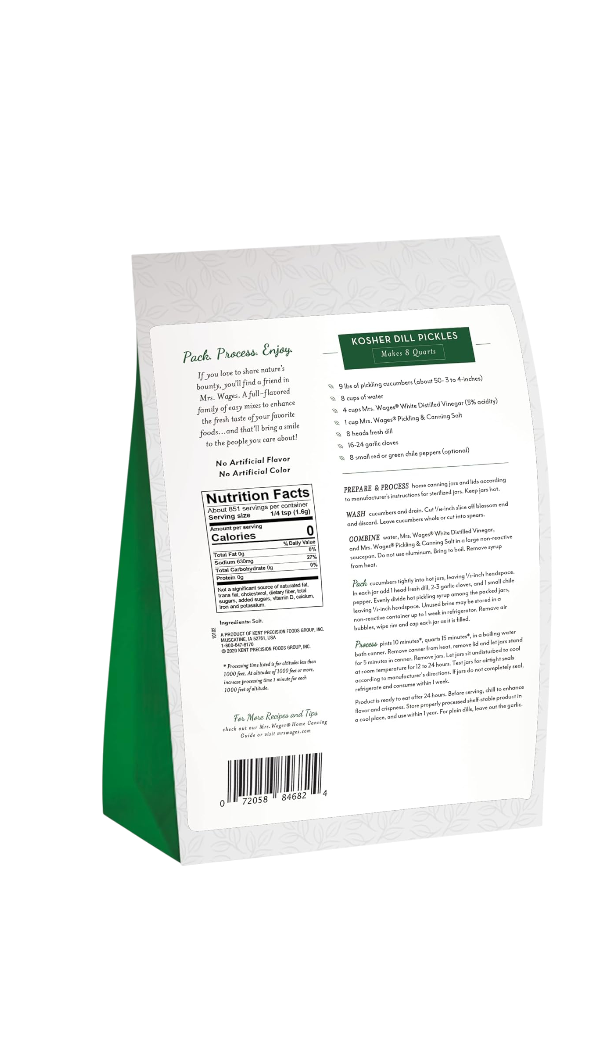 Mrs Wages Pickling And Canning Salt Makes 9 Qt. 48 Oz
