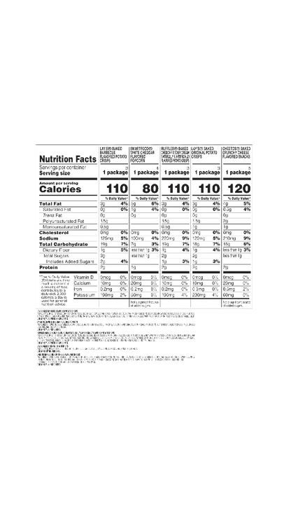 Frito-Lay Baked & Popped Mix Variety Pack Box 18ct