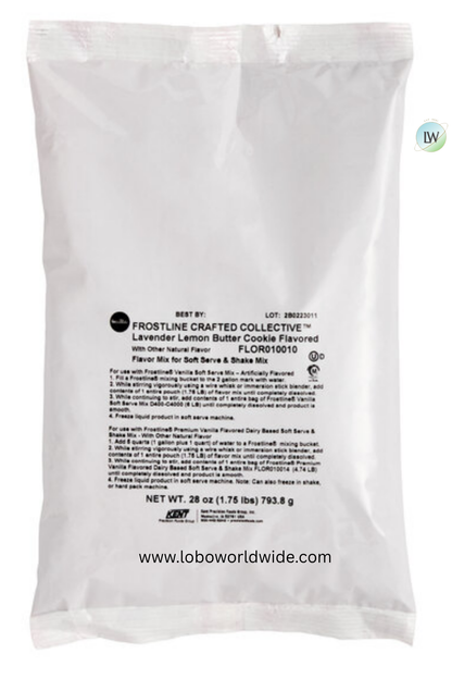 Frostline Lavender Lemon Butter Cookie Flavor, 1.75 lb. (Pack of 6)