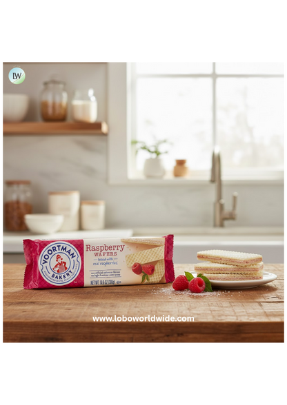 Voortman Raspberry Wafers 10.6oz (Pack of 3)