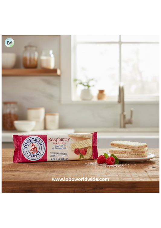 Voortman Raspberry Wafers 10.6oz (Pack of 3)
