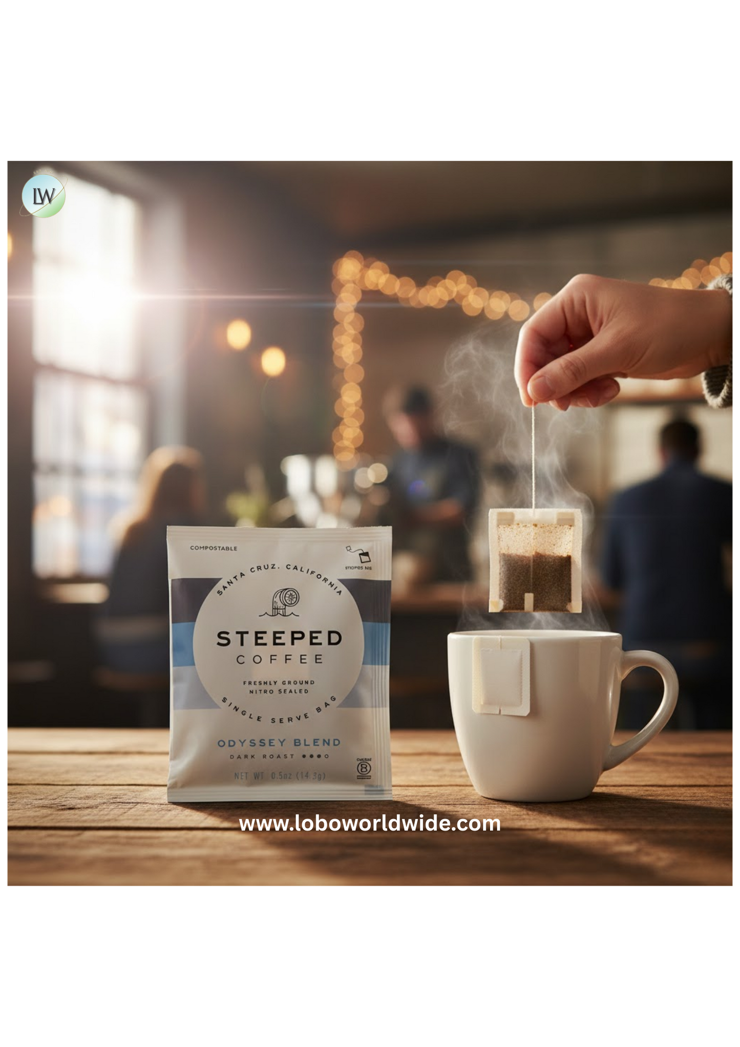 Steeped Coffee Single Serve Bag - 100/Case