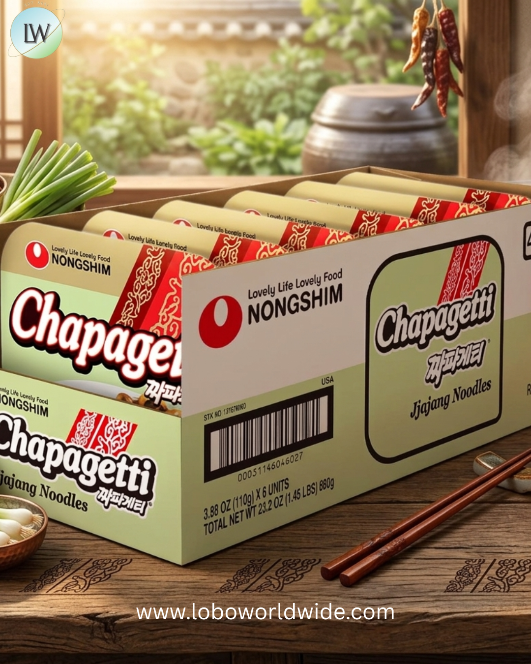 Nongshim Chapagetti Jjajang Noodles, Square Bowl Ramyun Instant Noodles with Sauce, Microwavable, 3.88 oz (Pack of 6)