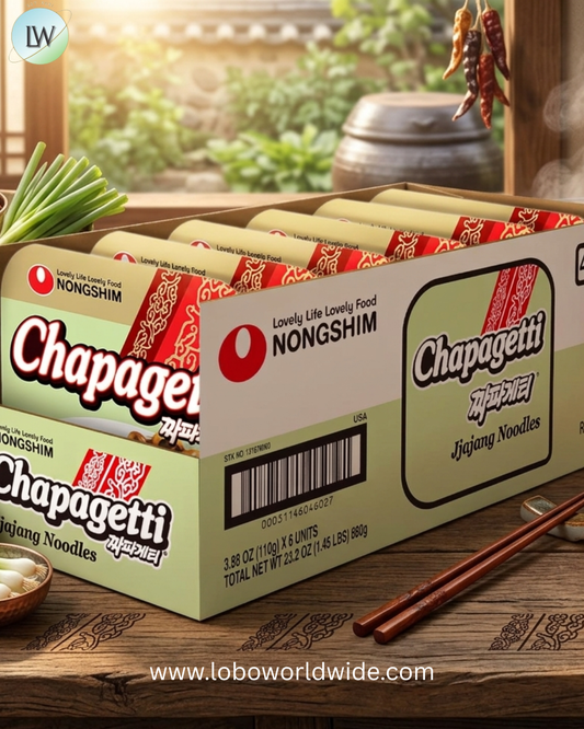 Nongshim Chapagetti Jjajang Noodles, Square Bowl Ramyun Instant Noodles with Sauce, Microwavable, 3.88 oz (Pack of 6)