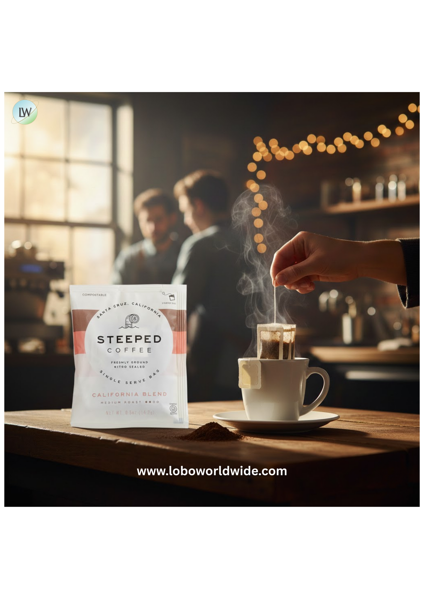 Steeped Coffee Single Serve Bag - 100/Case