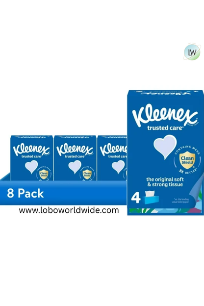 Kleenex Trusted Care Facial Tissues, 2-Ply 160 Tissues Per box