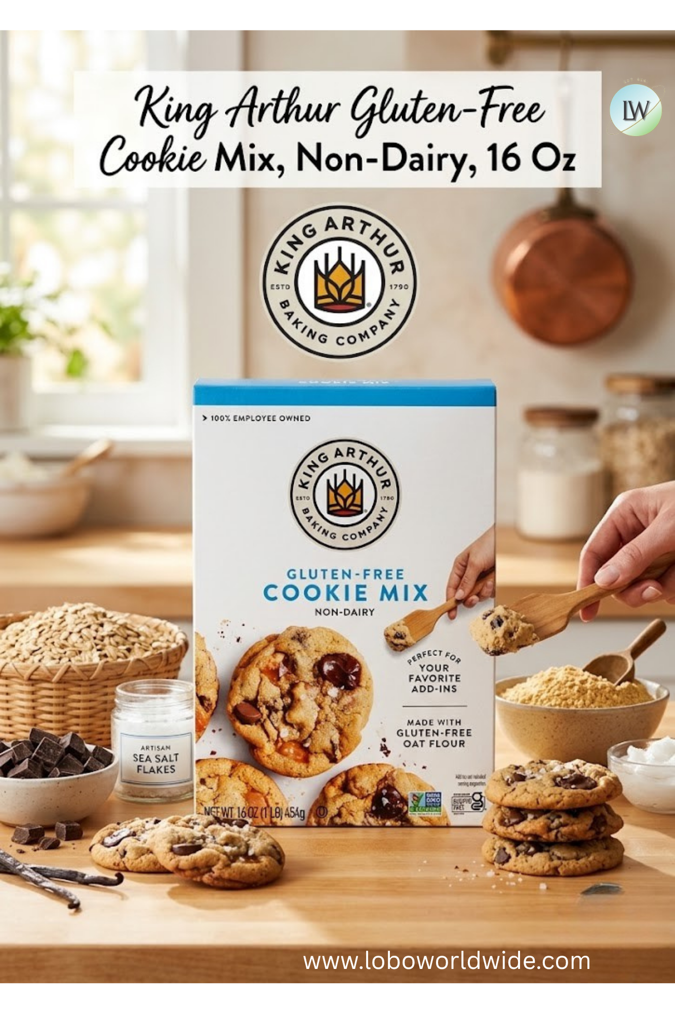 King Arthur, Gluten-Free Cookie Mix, 16 oz.