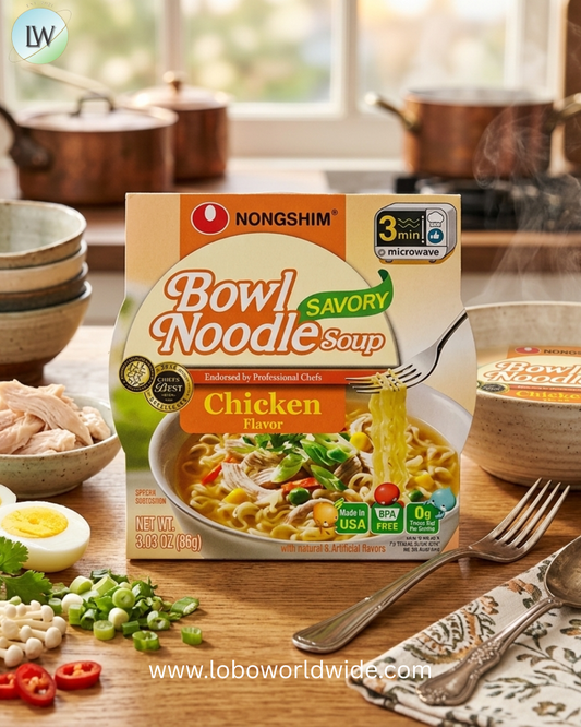 Nongshim Savory Chicken Noodle Soup Bowl, 3.03 Ounce -- 12 per case