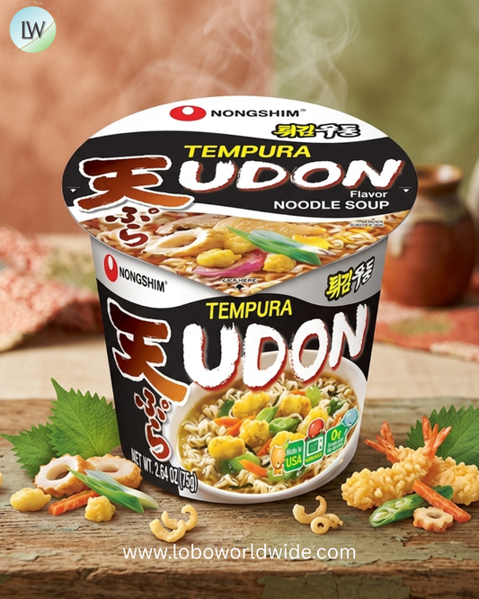 Nongshim Tempura Udon Noodle Soup Cup, 2.64 Ounce -- 6 per case