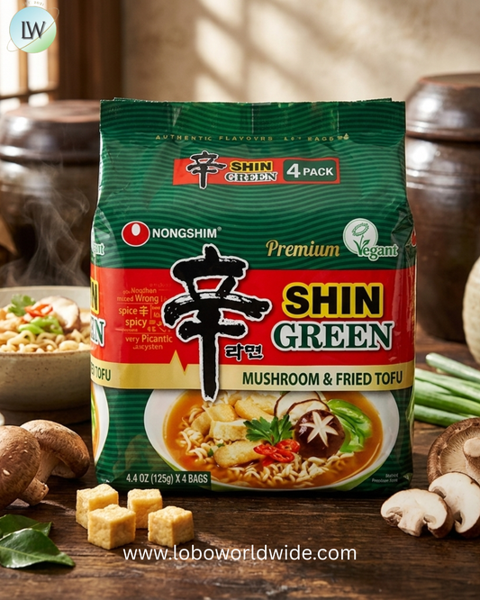 Nongshim Shin Green Ramyun Noodles, 17.6 Ounce -- 4 per case