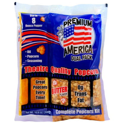 Great Western Premium America All-In-One Popcorn Kit (Various Sizes)