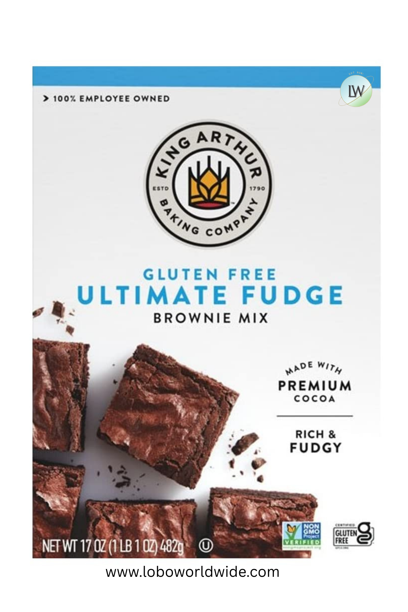 King Arthur Gluten Free Fudge Brownie Mix, 17 oz.