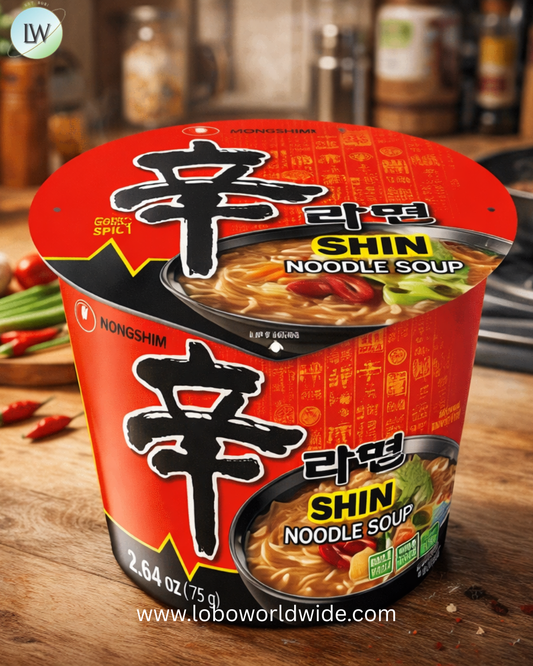 Nongshim Instant Shin Noodles Soup Cup, 2.64 Ounce -- 6 per case