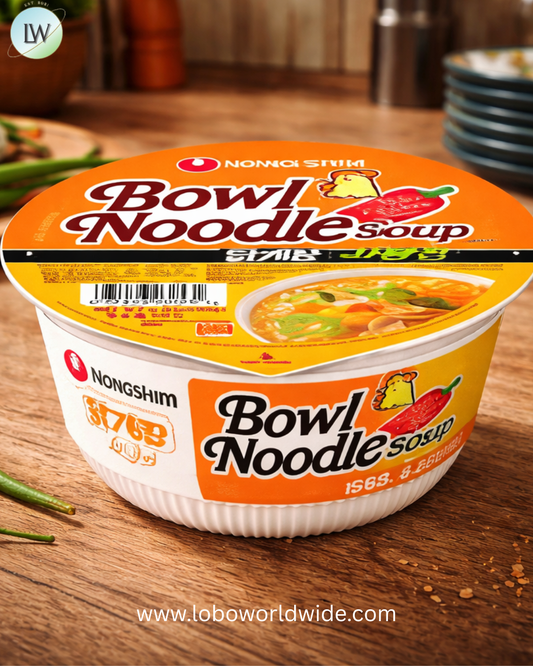 Nongshim Spicy Chicken Flavor Bowl Noodle Soup, 3.03 Ounce -- 12 per case.