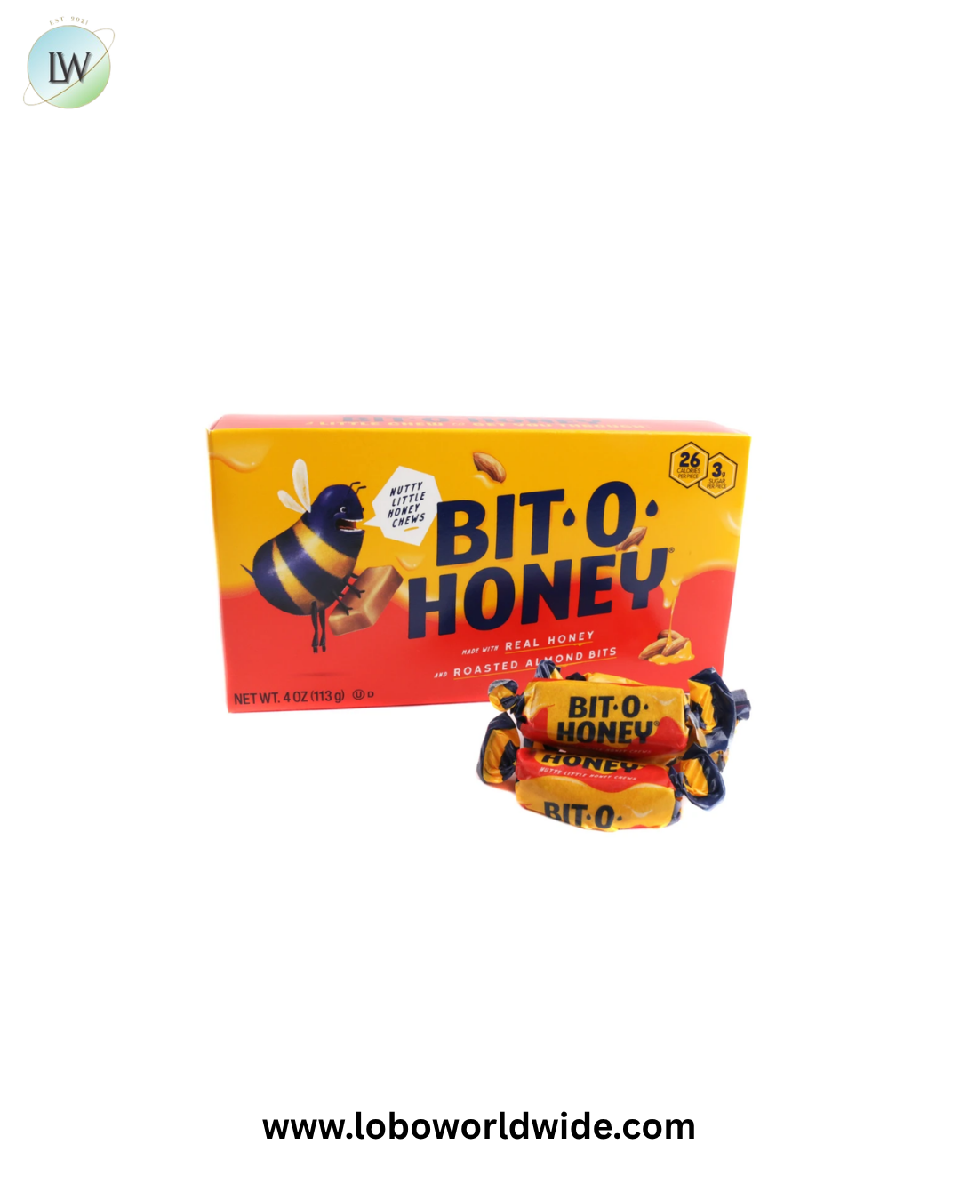 Bit-O-Honey Candy 4 oz. Theater Boxes 12 Pack