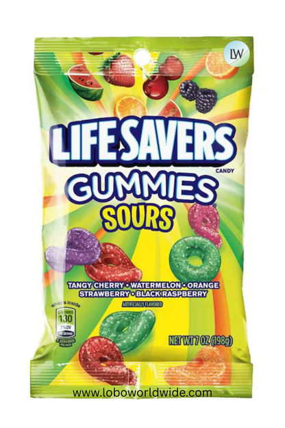 Lifesavers Gummies Candy 7 oz. (Pack of 12)(Various Flavours)