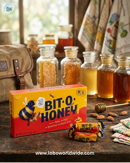 Bit-O-Honey Candy 4 oz. Theater Boxes 12 Pack