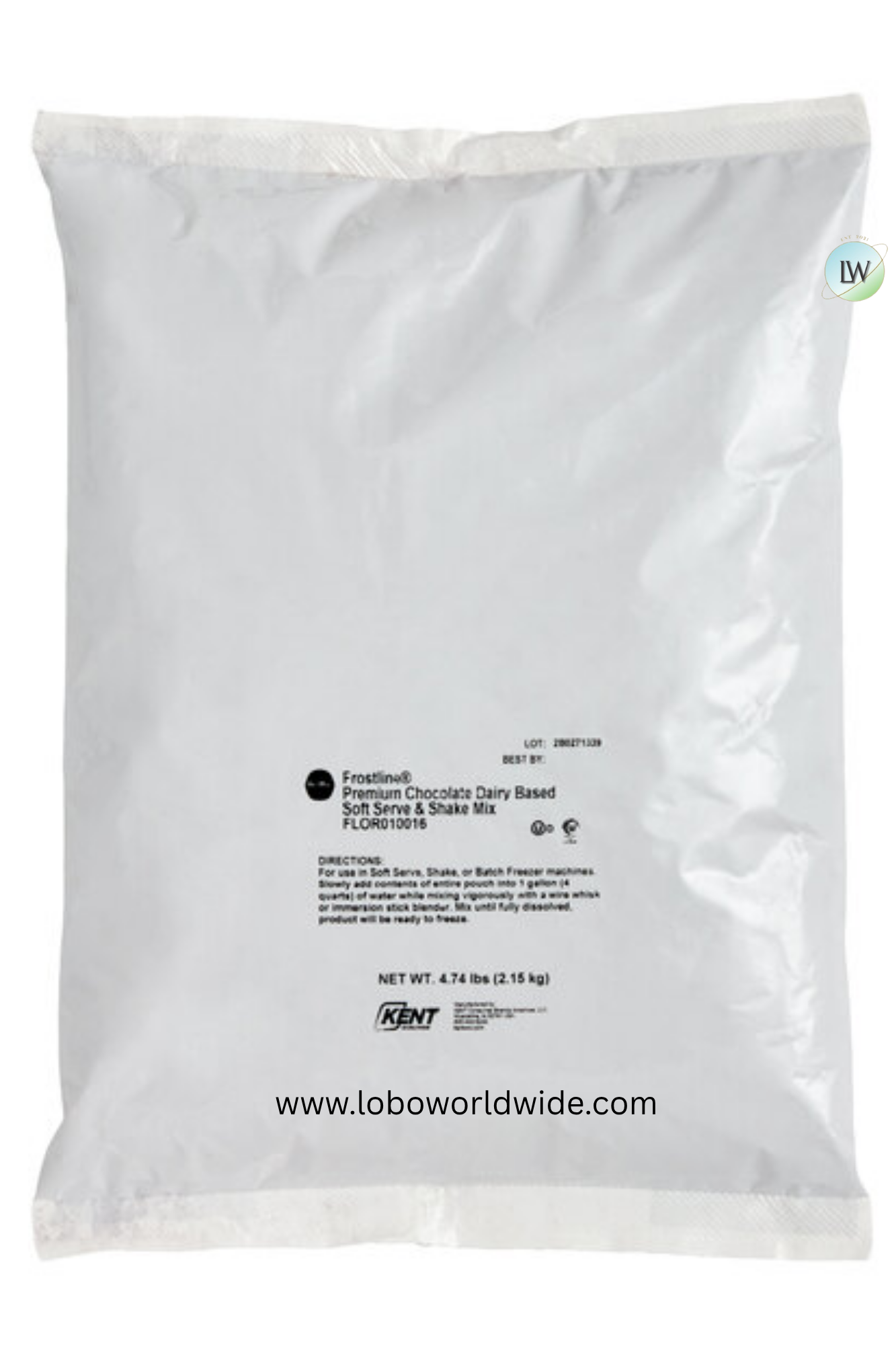 Frostline Premium Dairy-Based Chocolate Soft Serve and Shake Mix 4.74 lb
