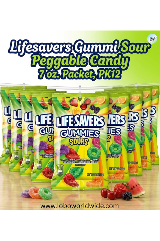 Lifesavers Gummies Candy 7 oz. (Pack of 12)(Various Flavours)