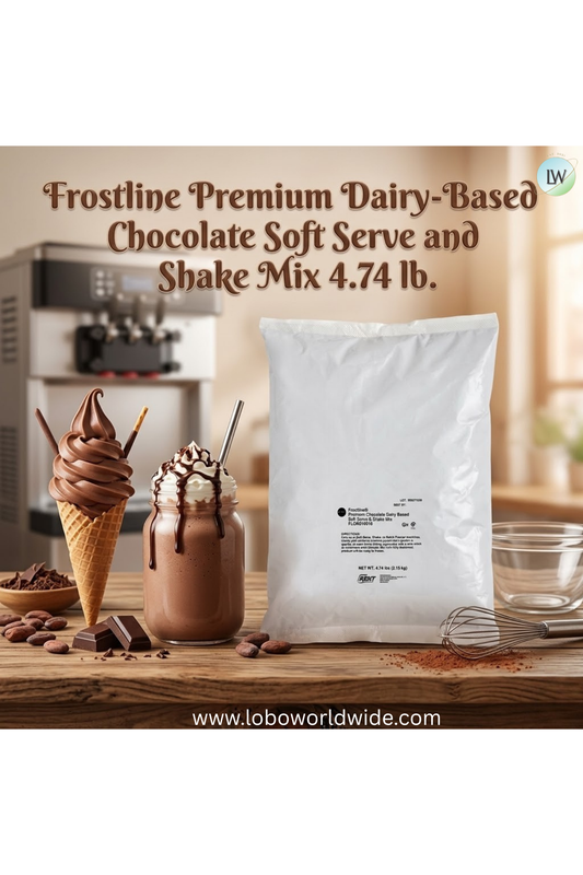 Frostline Premium Dairy-Based Chocolate Soft Serve and Shake Mix 4.74 lb