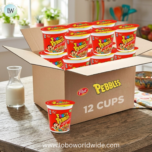 Fruity PEBBLES Gluten Free Cereal, Sweetened Rice Crunch, On-the-Go Single Serve Breakfast.