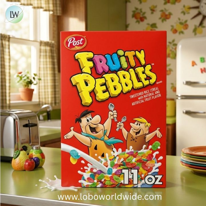 Fruity PEBBLES Gluten Free Cereal, Sweetened Rice Crunch, On-the-Go Single Serve Breakfast.