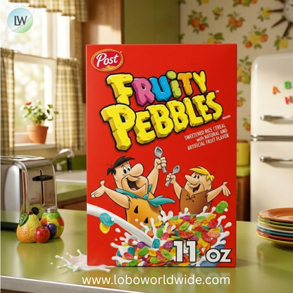 Fruity PEBBLES Gluten Free Cereal, Sweetened Rice Crunch, On-the-Go Single Serve Breakfast.