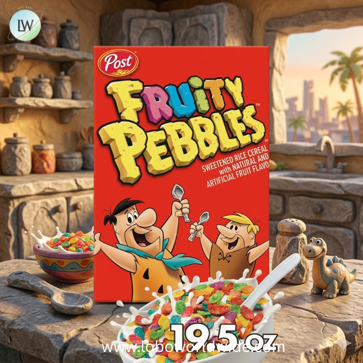 Fruity PEBBLES Gluten Free Cereal, Sweetened Rice Crunch, On-the-Go Single Serve Breakfast.