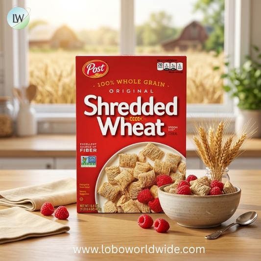 Post Original Shredded Wheat, Whole Grain, Non-GMO, Heart Healthy Breakfast Cereal, 16.4 Ounce Box (Pack of 6)