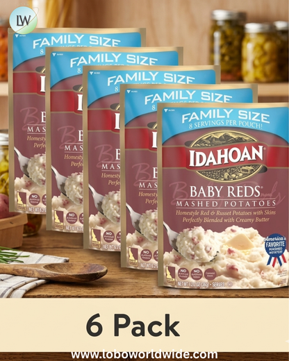 (8 pack) Idahoan Mashed Potatoes Family Size Side Dish, 8 oz
