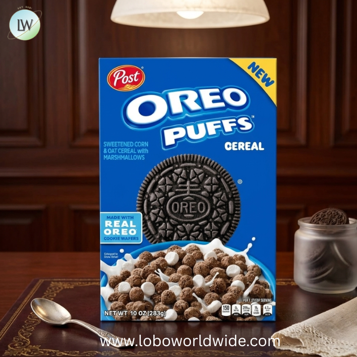 Post OREO PUFFS™ Cereal, Chocolate Breakfast Cereal.