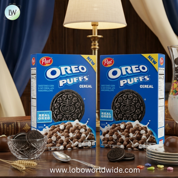 Post OREO PUFFS™ Cereal, Chocolate Breakfast Cereal.