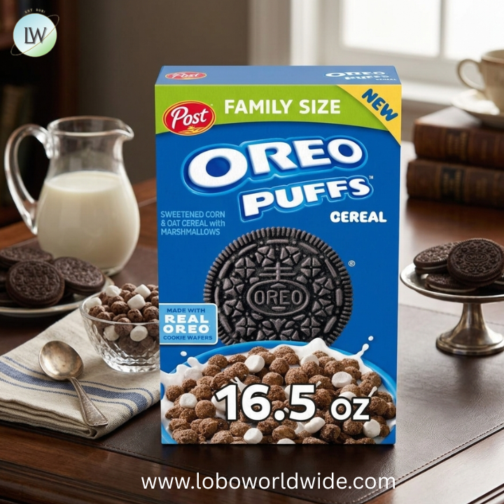Post OREO PUFFS™ Cereal, Chocolate Breakfast Cereal.