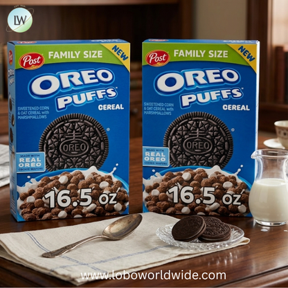 Post OREO PUFFS™ Cereal, Chocolate Breakfast Cereal.