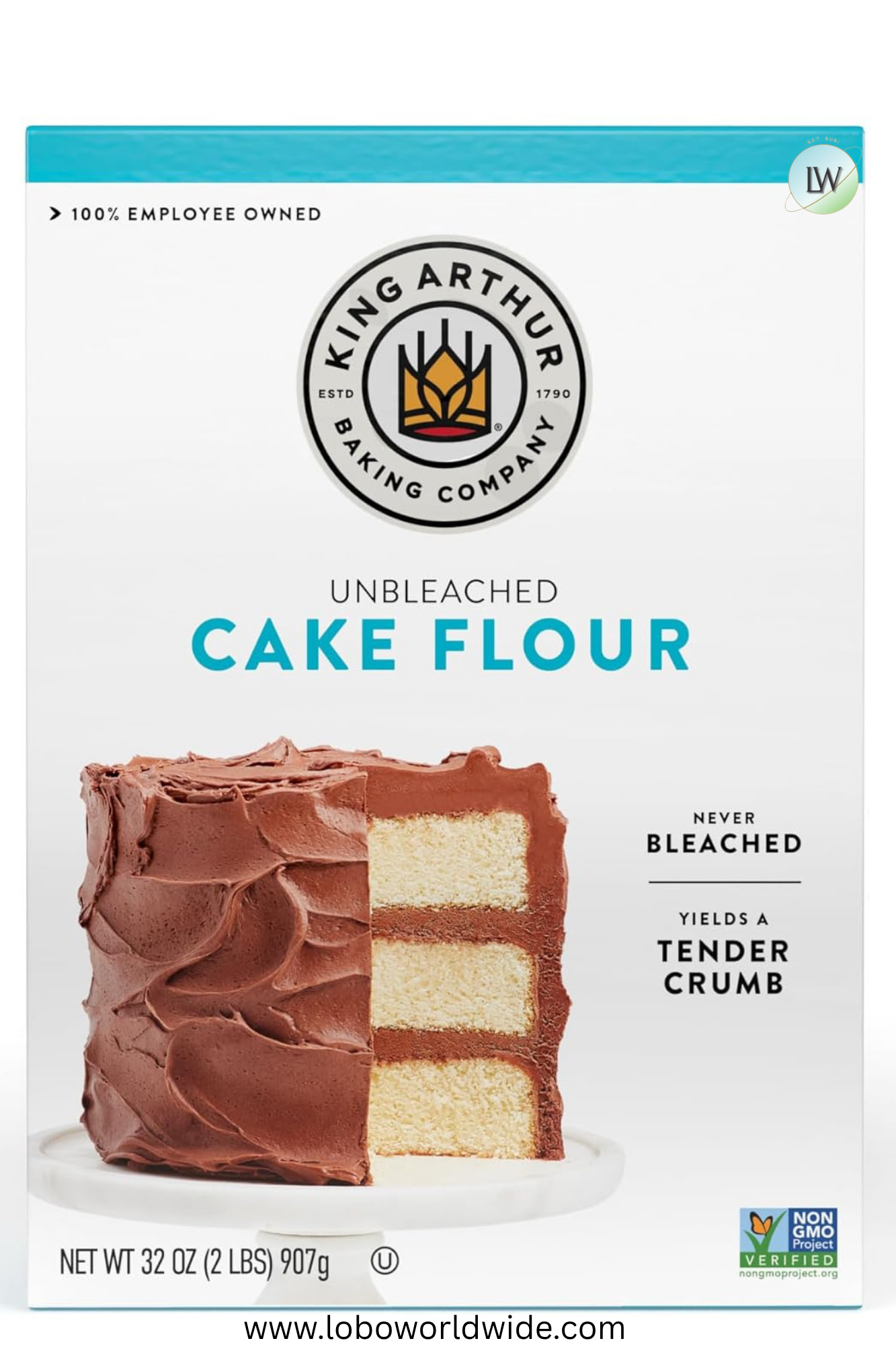 King Arthur, Unbleached Unenriched Cake Flour, 2 lb.