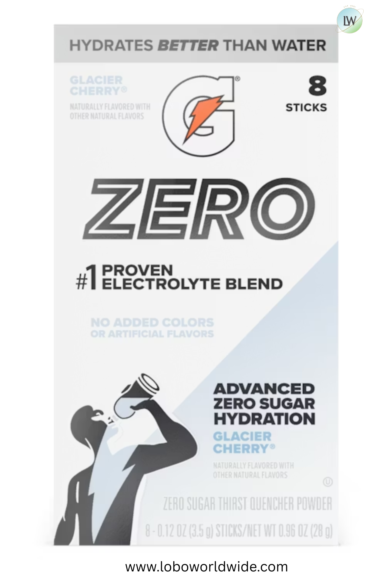 Gatorade Zero sugar hydration - 32 sticks (Pack of 4 with 8 sticks in each pack)(Various Flavours)