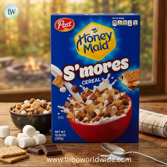 Post Honey Maid S'mores Breakfast Cereal Sweetened Corn and Wheat Cereal, 12.25 Ounce (Pack of 12)