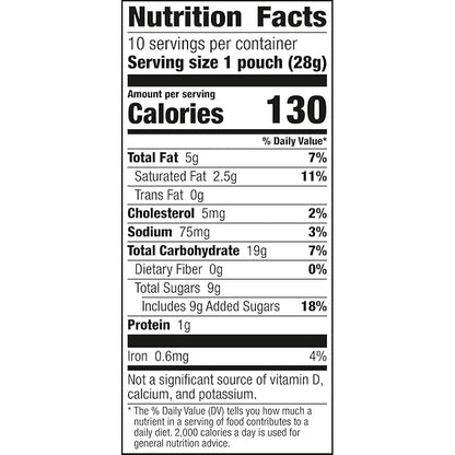 Pillsbury Mini Soft Baked Cookies, Cinnamon Roll, Snack Bags, 10 ct