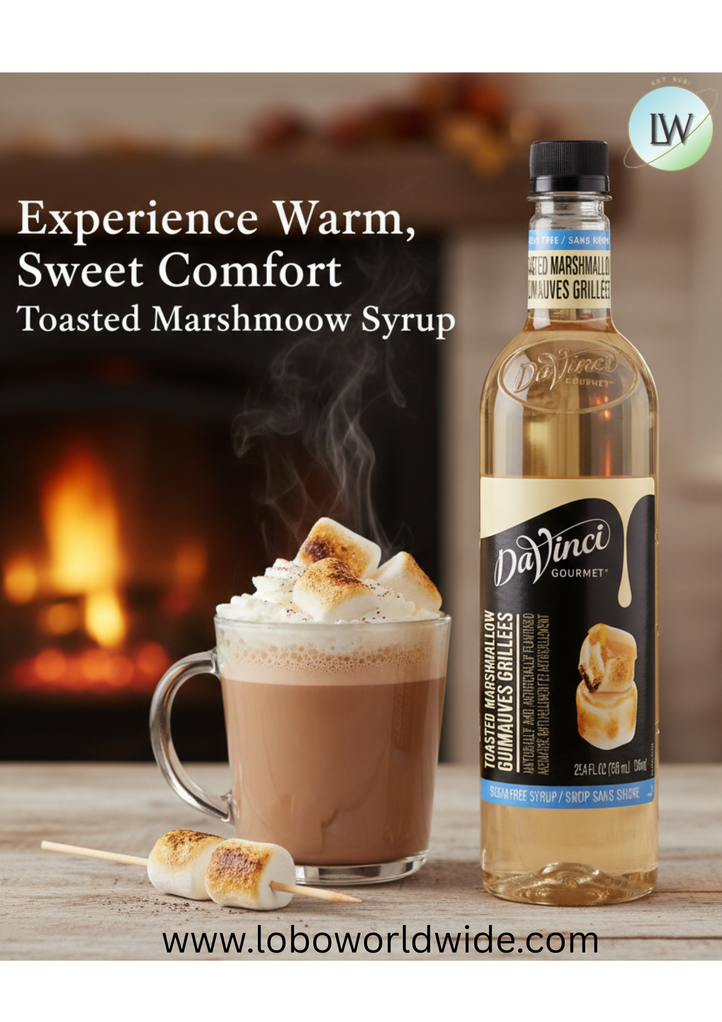 DaVinci Gourmet Sugar-Free Flavoring Syrup 750 mL - 4/Case (Various Flavors)