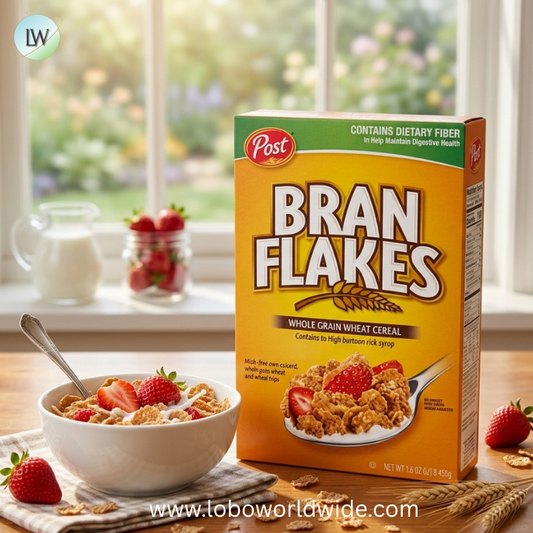 Post Bran Flakes Whole Grain Wheat Cereal, 16 Ounce -- 12 per case.