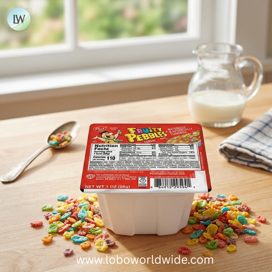 Post Fruity Pebbles Cereal, 1 Ounce -- 96 per case