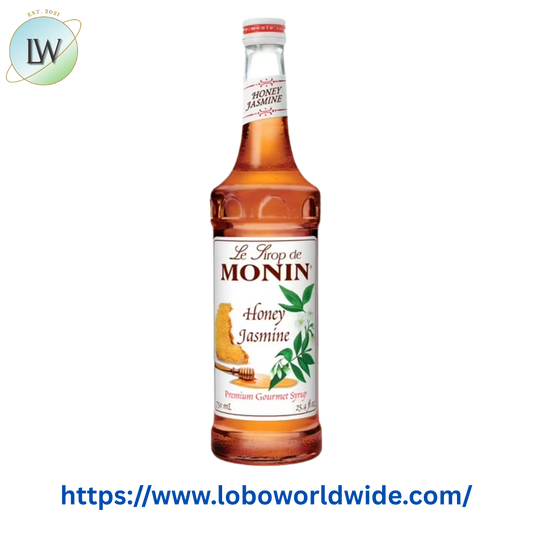Monin Premium Honey Jasmine Flavoring Syrup (Various Sizes)