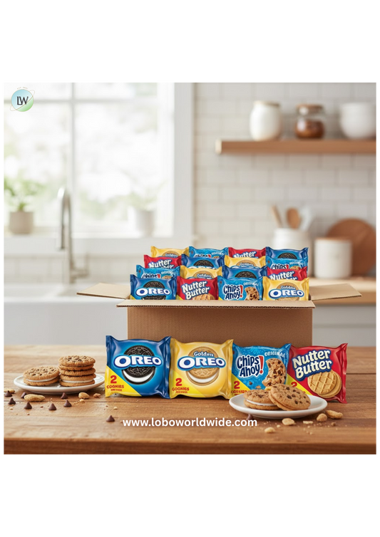 OREO Original, OREO Golden, CHIPS AHOY! & Nutter Butter Cookie Variety Pack, 56 ct Snack Packs