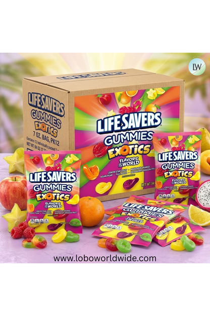 Lifesavers Gummies Candy 7 oz. (Pack of 12)(Various Flavours)