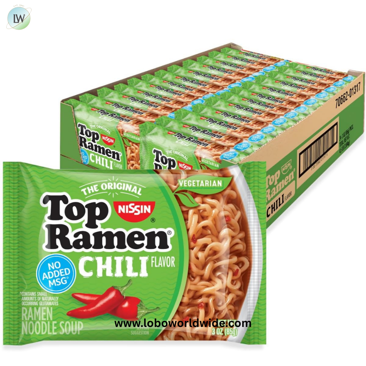 Nissin Top Ramen Noodle Soup,3 Ounce (Pack of 24)