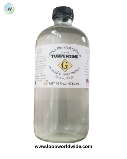 Georgia Pine Gum Spirits: 100% Pure Gum Spirits of Turpentine, 16 oz